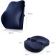 Bundle: Memory Foam Polyester Seat Cushion and Lumbar Support Pillow for Office Chairs and Cars, Ultimate Comfort Bundle Relieves Back Pain, Tailbone Pain, Sciatica Seat Cushion