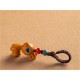 Sihuai Road Pingan rosewood deer car key chain pendant exquisite mobile phone pendant men and women lovers key hanging chain Rosewood deer - key chain