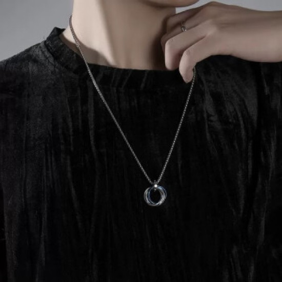 Necklace male fashion male pendant simple personality collarbone chain fashion brand pendant hoodie chain male