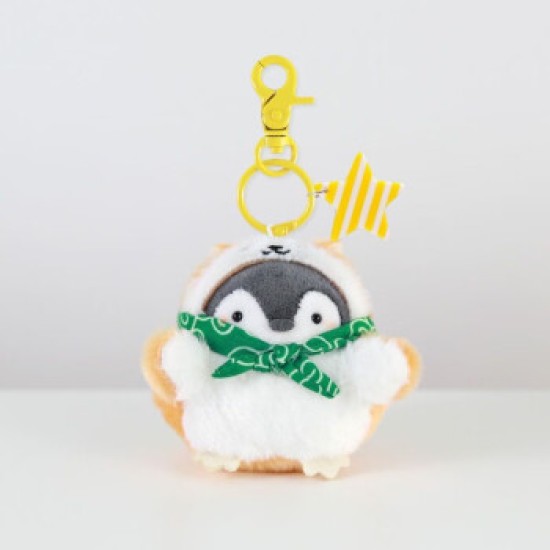 Pure cool day positive school bag little penguin plush pendant action figure backpack hanging cartoon doll keychain love to learn penguin star button