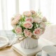 Simulated flowers, artificial flowers, potted ceramics, small vases, dry flower bouquets, dining room, living room decoration and decorations