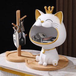 genkan ornaments lucky cat living room key storage home ornaments housewarming joy moving gifts practical Bigmouth cat genkan ornaments