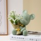 violent bear bouquet vase ornament entrance home desktop decoration Nordic modern creative housewarming gift Morandi green