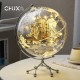 high-end light luxury transparent sailing globe office study desk bookcase entrance living room wine cabinet decoration ornaments Sailing globe