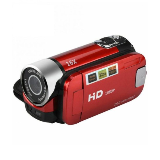 1080P Camcorder Digital Video Camera USB Rechargeable TFT LCD 24MP 16X Zoom DV AV Night