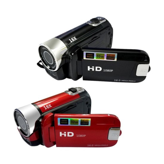 1080P Camcorder Digital Video Camera USB Rechargeable TFT LCD 24MP 16X Zoom DV AV Night