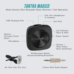 Tantra Smart Mini 3-in-1 Bluetooth Receiver for Stereo, Magico