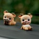 Cute Little Deer Car Decoration Car Accessories Safe Journey Men's and Women's Center Console Car Office Table Decoration Combination