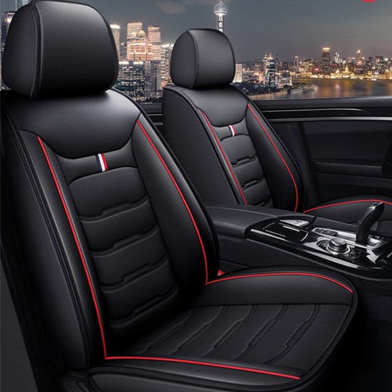 1PC Universal Car SUV Front Seat Cover PU Leather Full Surround Protector