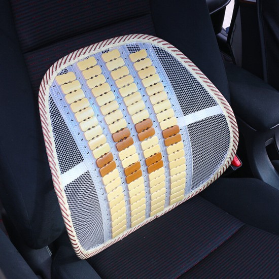 Car Summer Cool Breathable Waist Cushion Lumbar Seat Massage Backrest for Office Auto Interior Supplies