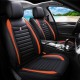 Universal PU Leather Car Front Seat Cushion Cover Non-slip Protector Mat Black