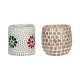 AFAST Multicolour Table Top Glass Tea Light Holder - Pack of 2 AFAST Multicolour Table Top Glass Tea Light Holder - Pack of 2