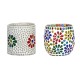 AFAST Multicolour Table Top Glass Tea Light Holder - Pack of 2 AFAST Multicolour Table Top Glass Tea Light Holder - Pack of 2