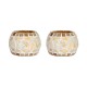 AFAST Multicolour Table Top Glass Tea Light Holder - Pack of 2 AFAST Multicolour Table Top Glass Tea Light Holder - Pack of 2