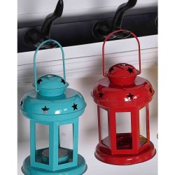 Arsalan Table Top and Hanging Iron Tea Light Holder - Pack of 2