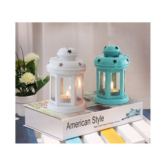 Arsalan Table Top and Hanging Iron Tea Light Holder - Pack of 2