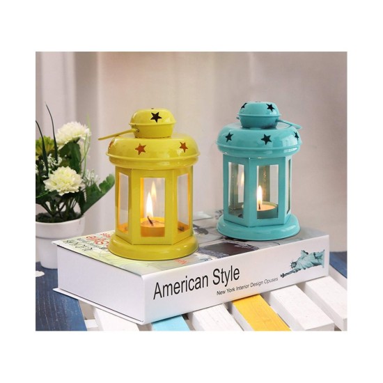 Arsalan Table Top and Hanging Iron Tea Light Holder - Pack of 2