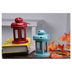 Arsalan Table Top and Hanging Iron Tea Light Holder - Pack of 2
