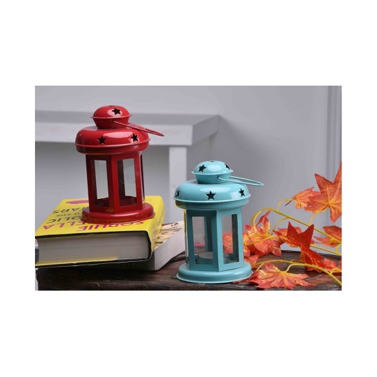 Arsalan Table Top and Hanging Iron Tea Light Holder - Pack of 2
