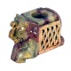 Avinash Handicrafts Glossy Soap Stone Carved Candle Stand Avinash Handicrafts Glossy Soap Stone Carved Candle Stand