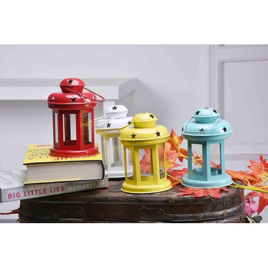 Being Nawab Multicolour Table Top and Hanging Iron Tea Light Holder - Pack of 4 Being Nawab Multicolour Table Top and Hanging Iron Tea Light Holder - Pack of 4