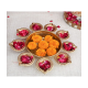 DOME DECO Gold Table Top Metal Tea Light Holder - Pack of 1