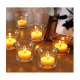 DOME DECO White Table Top and Hanging Glass Tea Light Holder - Pack of 6