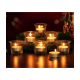 DOME DECO White Table Top and Hanging Glass Tea Light Holder - Pack of 6