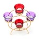 HOMETALES Gold Table Top Metal Tea Light Holder - Pack of 1