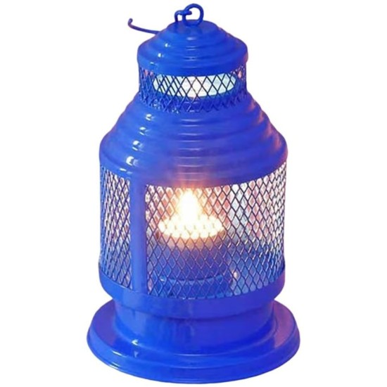 HOMSSY Blue Hanging Metal Tea Light Holder - Pack of 1