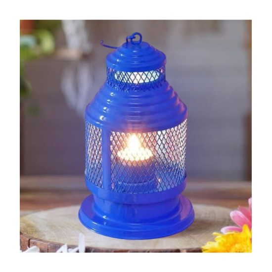 HOMSSY Hanging Metal Tea Light Holder - Pack of 2