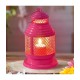 HOMSSY Pink Hanging Metal Tea Light Holder - Pack of 2