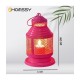 HOMSSY Red Hanging Metal Tea Light Holder - Pack of 1