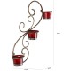 Home Sparkle Gold Hanging Iron Tea Light Holder - Pack of 1