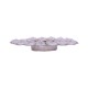 Home Sparkle Silver Table Top and Hanging Crystal Tea Light Holder - Pack of 1