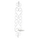 Home Sparkle White Hanging Iron Pillar Candle Holder - Pack of 1