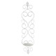 Home Sparkle White Hanging Iron Pillar Candle Holder - Pack of 1