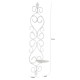 Home Sparkle White Hanging Iron Pillar Candle Holder - Pack of 1