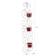 Home Sparkle White Hanging Iron Tea Light Holder - Pack of 1