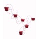 Home Sparkle White Table Top and Hanging Iron Tea Light Holder - Pack of 1