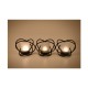 Hosley 3 Cups Tealight Holder/ Black Metal Wall Sconce - Pack of 1