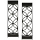 Hosley Black Hanging Iron Pillar Candle Holder - Pack of 1