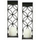 Hosley Black Hanging Iron Pillar Candle Holder - Pack of 1