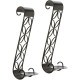 Hosley Black Hanging Iron Pillar Candle Holder - Pack of 1