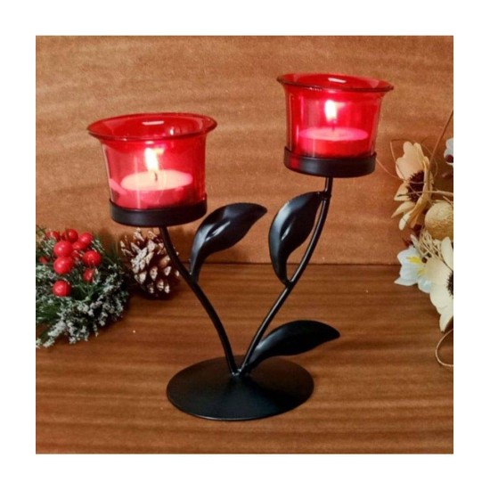 Hosley Black Table Top Iron Tea Light Holder - Pack of 1 Hosley Black Table Top Iron Tea Light Holder - Pack of 1