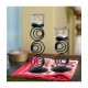 Hosley Black Table Top Iron Tea Light Holder - Pack of 1