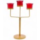 Hosley Candle Company Gold Table Top Iron Tea Light Holder - Pack of 1