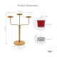 Hosley Candle Company Gold Table Top Iron Tea Light Holder - Pack of 1