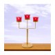 Hosley Candle Company Gold Table Top Iron Tea Light Holder - Pack of 1