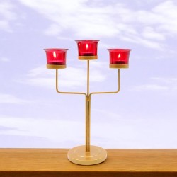 Hosley Candle Company Gold Table Top Iron Tea Light Holder - Pack of 1